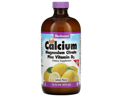 Bluebonnet Nutrition, Liquid Calcium, Magnesium Citrate Plus Vitamin D3, Natural Lemon, 16 fl oz (472 ml) Bluebonnet Nutrition, Liquid Calcium, Magnesium Citrate Plus Vitamin D3, Natural Lemon, 16 fl oz (472 ml)