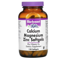 Bluebonnet Nutrition Кальций магний и цинк 120 гелевых капсул