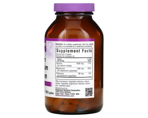 Bluebonnet Nutrition Калий Кальций Магний 180 капсул Bluebonnet Nutrition Калий Кальций Магний 180 капсул