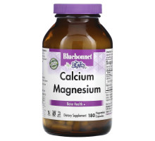 Bluebonnet Nutrition Цитрат кальция с магнием 180 капсул на растительной основе