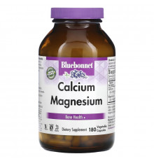 Bluebonnet Nutrition Цитрат кальция с магнием 180 капсул на растительной основе
