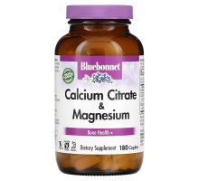 Bluebonnet Nutrition Цитрат кальция с магнием 180 капсул