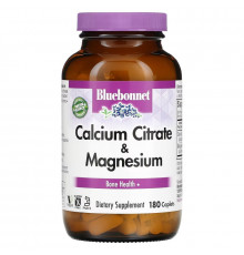 Bluebonnet Nutrition Цитрат кальция с магнием 180 капсул