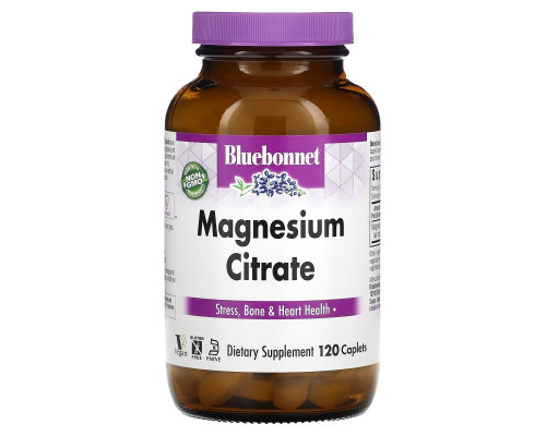 Bluebonnet Nutrition Цитрат магния 120 капсул Bluebonnet Nutrition Цитрат магния 120 капсул