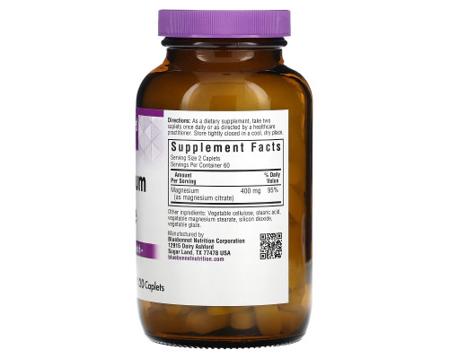 Bluebonnet Nutrition Цитрат магния 120 капсул Bluebonnet Nutrition Цитрат магния 120 капсул
