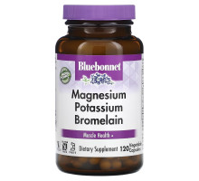 Bluebonnet Nutrition Калий Магний плюс бромелайн 120 овощных капсул