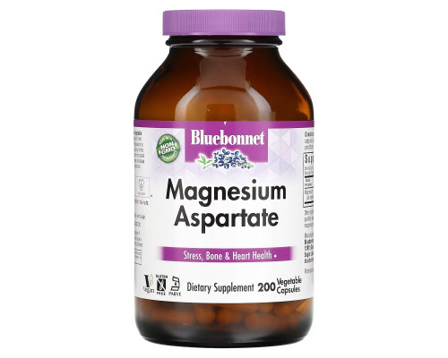 Bluebonnet Nutrition Магния аспартат 200 растительных капсул Bluebonnet Nutrition Магния аспартат 200 растительных капсул