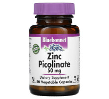Bluebonnet Nutrition, Zinc Picolinate, 50 mg, 50 Vegetable Capsules