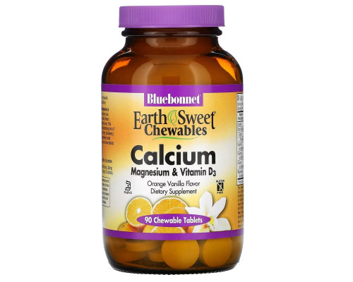 Bluebonnet Nutrition Кальций Магний И Витамин D3 Апельсин Ваниль 90 Жевательных Таблеток Bluebonnet Nutrition Кальций Магний И Витамин D3 Апельсин Ваниль 90 Жевательных Таблеток