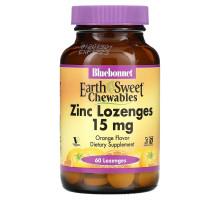 Bluebonnet Nutrition EarthSweet Zinc Lozenges Natural Orange Flavor 60 Lozenges