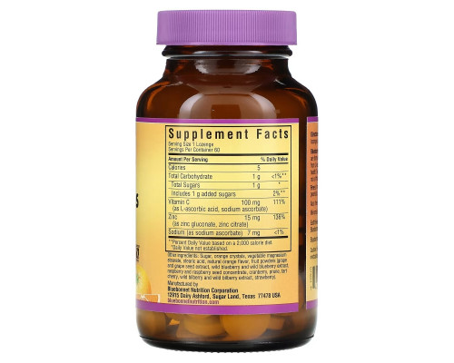 Bluebonnet Nutrition EarthSweet Zinc Lozenges Natural Orange Flavor 60 Lozenges Bluebonnet Nutrition EarthSweet Zinc Lozenges Natural Orange Flavor 60 Lozenges