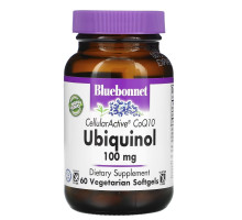 Bluebonnet Nutrition, Убихинол, Cellular Active коэнзим Q10, 50 мg, 60 вегетарианских капсул