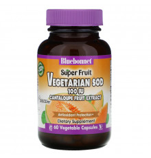 Bluebonnet Nutrition, Канталупа, экстракт плода дыни, 100 IU (международных единиц), 60 капсул на растительной основе