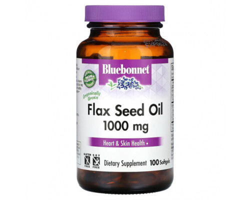 Рыбий жир и Омега 3, 6, 9 Bluebonnet Nutrition, Льняное масло, 1000 мг, 100 мягких таблеток Рыбий жир и Омега 3, 6, 9 Bluebonnet Nutrition, Льняное масло, 1000 мг, 100 мягких таблеток