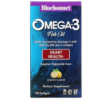 Bluebonnet Nutrition Натуральный омега-3 состав для сердца 120 мягких капсул