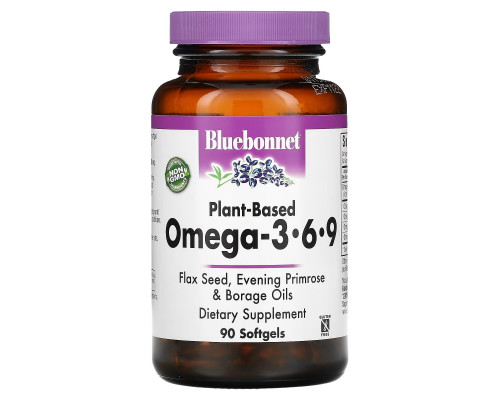 Bluebonnet Nutrition, Растительные омега 3·6·9 кислоты в капсулах, для поддержания здоровья, 90 капсул Bluebonnet Nutrition, Растительные омега 3·6·9 кислоты в капсулах, для поддержания здоровья, 90 капсул