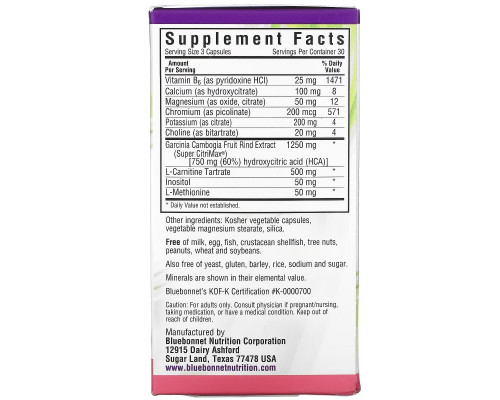 Bluebonnet Nutrition, Skinny Garcinia Weight Management Formula, 90 Vegetable Capsules Bluebonnet Nutrition, Skinny Garcinia Weight Management Formula, 90 Vegetable Capsules