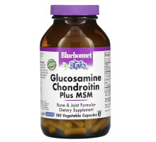 Bluebonnet Nutrition Глюкозамин Хондроитин Плюс MSM 180 овощных капсул