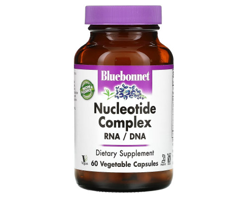 Bluebonnet Nutrition Комплекс нуклеотидов РНК/ДНК 60 капсул на растительной основе Bluebonnet Nutrition Комплекс нуклеотидов РНК/ДНК 60 капсул на растительной основе
