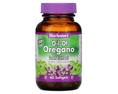 Bluebonnet Nutrition, Масло из экстракта листа душицы, 60 мягких капсул Bluebonnet Nutrition, Масло из экстракта листа душицы, 60 мягких капсул