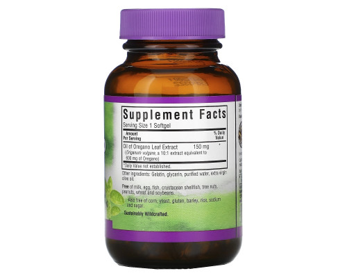 Bluebonnet Nutrition, Масло из экстракта листа душицы, 60 мягких капсул Bluebonnet Nutrition, Масло из экстракта листа душицы, 60 мягких капсул
