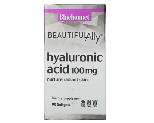 Bluebonnet Nutrition, Beautiful Ally, Hyaluronic Acid, 100 mg , 90 Softgels Bluebonnet Nutrition, Beautiful Ally, Hyaluronic Acid, 100 mg , 90 Softgels