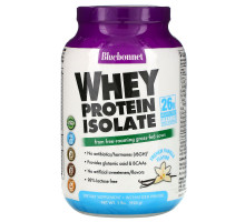 Bluebonnet Nutrition, На 100% натуральный изолят сывороточного протеина, натуральная французская ваниль, 2 фунта (924 г)