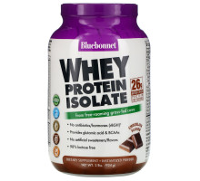 Bluebonnet Nutrition, Изолят сывороточного белка, натуральный шоколад, 924 г (2 фунта)