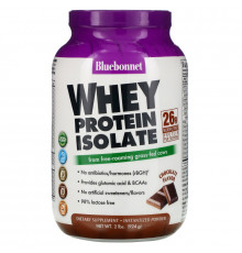 Bluebonnet Nutrition, Изолят сывороточного белка, натуральный шоколад, 924 г (2 фунта)