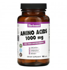 Bluebonnet Nutrition, Аминокислоты, 1000 мг, 90 капсуловидных таблеток