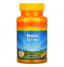 Thompson, Мака, 525 мг, 60 капсул