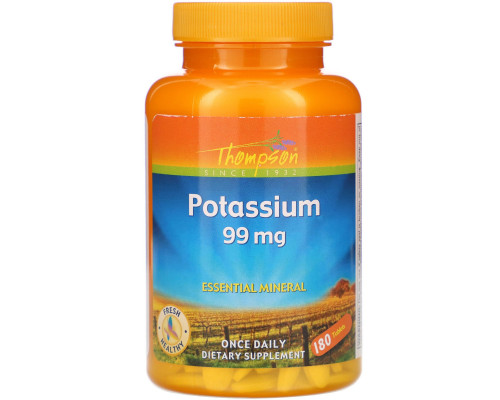Thompson, Potassium, 99 mg , 180 Tablets