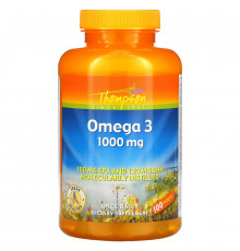 Thompson, Омега 3, 1000 мг, 100 капсул