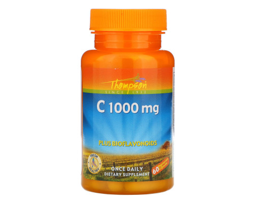 Thompson, C1000 мг, 60 капсул Thompson, C1000 мг, 60 капсул