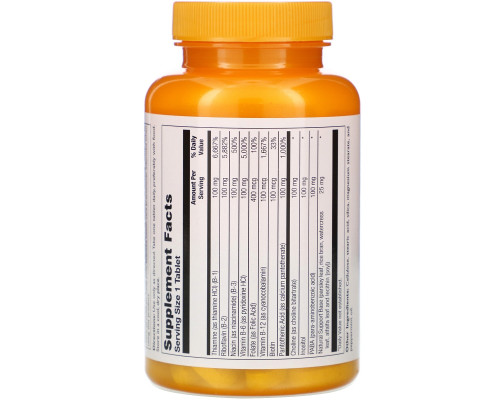 Thompson, B 100 Complex, 60 Tablets Thompson, B 100 Complex, 60 Tablets