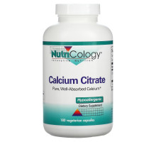 Nutricology Цитрат кальция 180 растительных  капсул