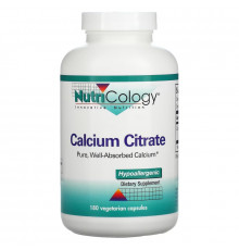 Nutricology Цитрат кальция 180 растительных  капсул
