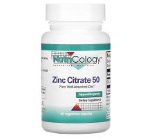 Nutricology Цитрат цинка 50 60 растительных капсул