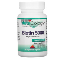 Nutricology Биотин 5000 60 капсул в растительной оболочке