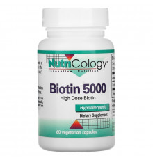 Nutricology Биотин 5000 60 капсул в растительной оболочке