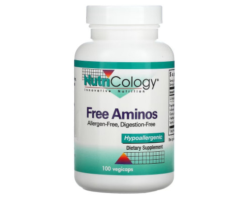 Nutricology, Аминокислоты свободной формы, 100 капсул Nutricology, Аминокислоты свободной формы, 100 капсул