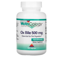 Nutricology Бычья желчь 500 мг 100 вегетарианских капсул