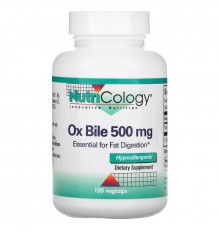 Nutricology Бычья желчь 500 мг 100 вегетарианских капсул