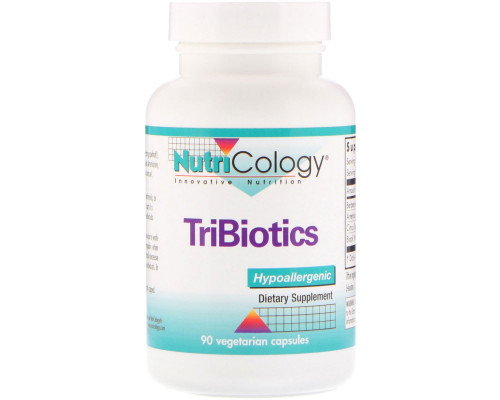 Nutricology TriBiotics 90 вегетарианских капсул Nutricology TriBiotics 90 вегетарианских капсул