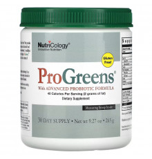 Nutricology ProGreens с улучшенной пробиотической формулой 927 унций (265 г)