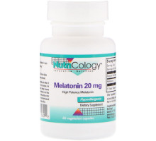 Nutricology Мелатонин 20 мг 60 растительных капсул
