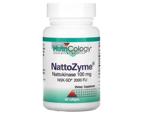 Nutricology NattoZyme наттокиназа 100 мг 60 гелевых капсул Nutricology NattoZyme наттокиназа 100 мг 60 гелевых капсул