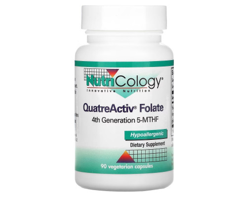 Nutricology QuatreActiv фтолат 5–МТГФ 90 капсул Nutricology QuatreActiv фтолат 5–МТГФ 90 капсул