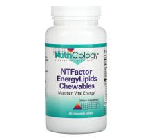 Nutricology Энергетические жевательные липиды NT Factor 60 жевательных таблеток