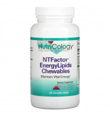 Nutricology Энергетические жевательные липиды NT Factor 60 жевательных таблеток